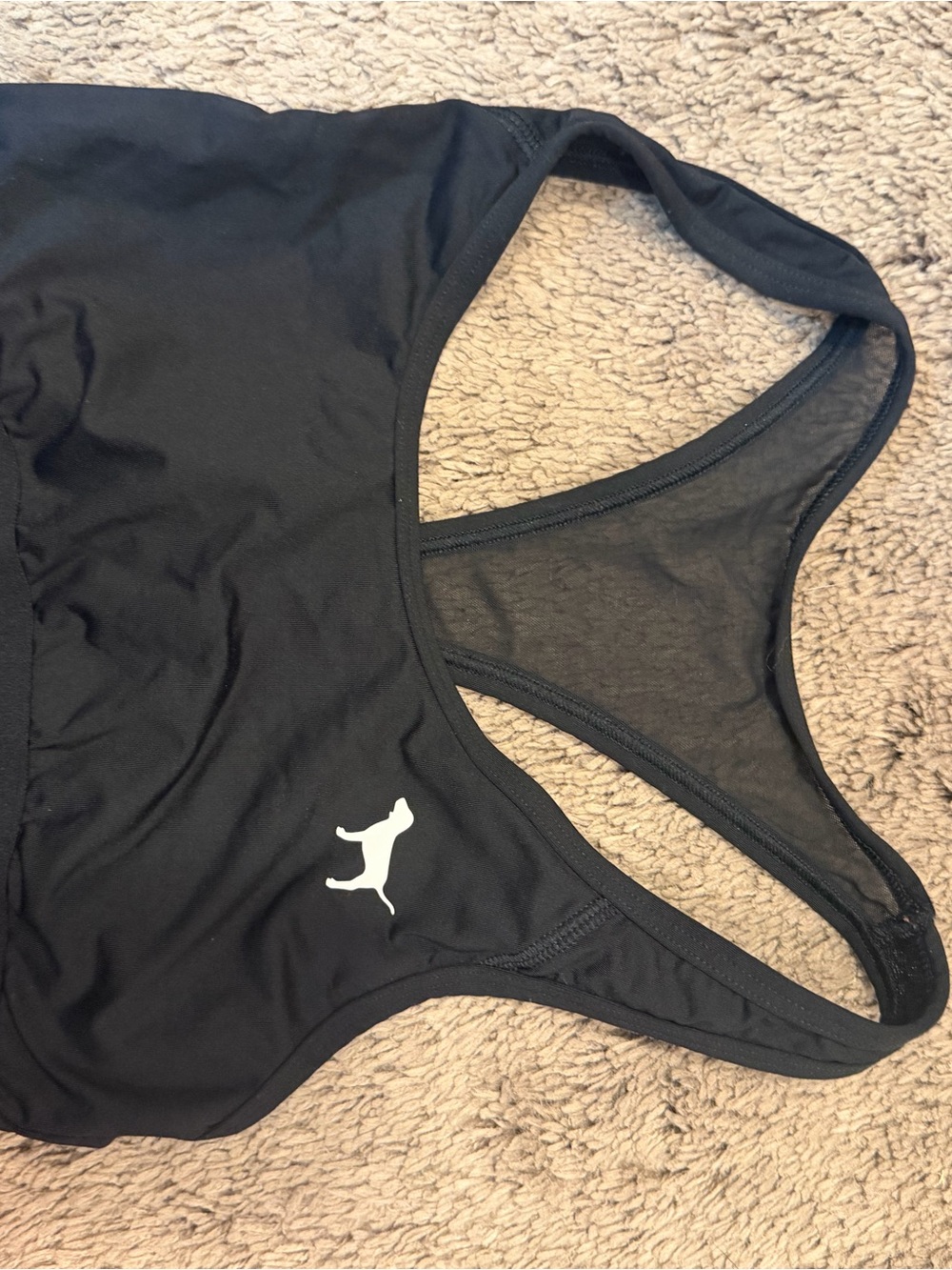 Victoria's Secret Black Racerback Swim Top